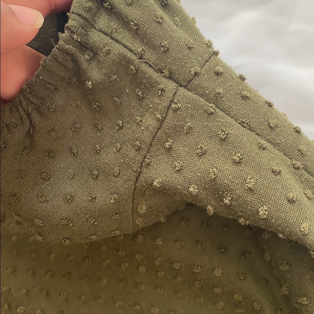 Love Squared Olive Green Casual Kids Dress - Picture 4 of 4